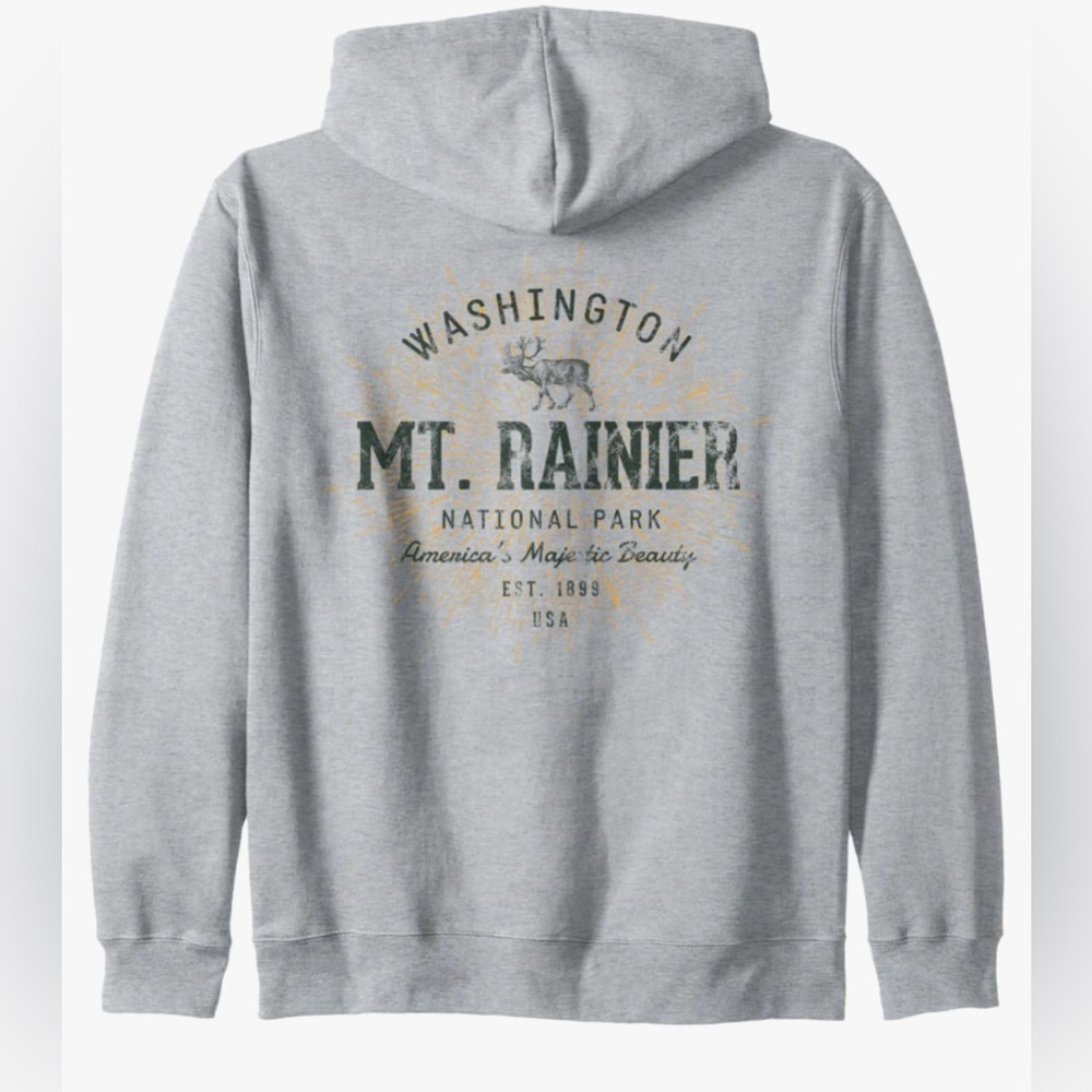 New- XL MT.Rainier Washington
Classic crew neck Long sleeve
Grey sweatshirt